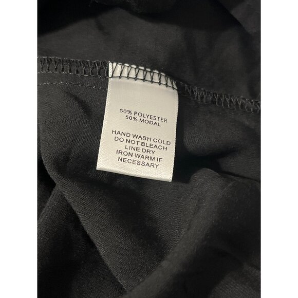 MITTOSHOP Button Down Collared Midi Shirt Dress with Pockets in Black Medium - Picture 5 of 12